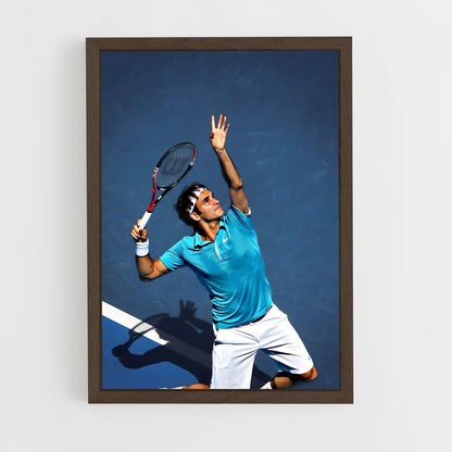 ap-roger federer-10 cadre Bois foncé