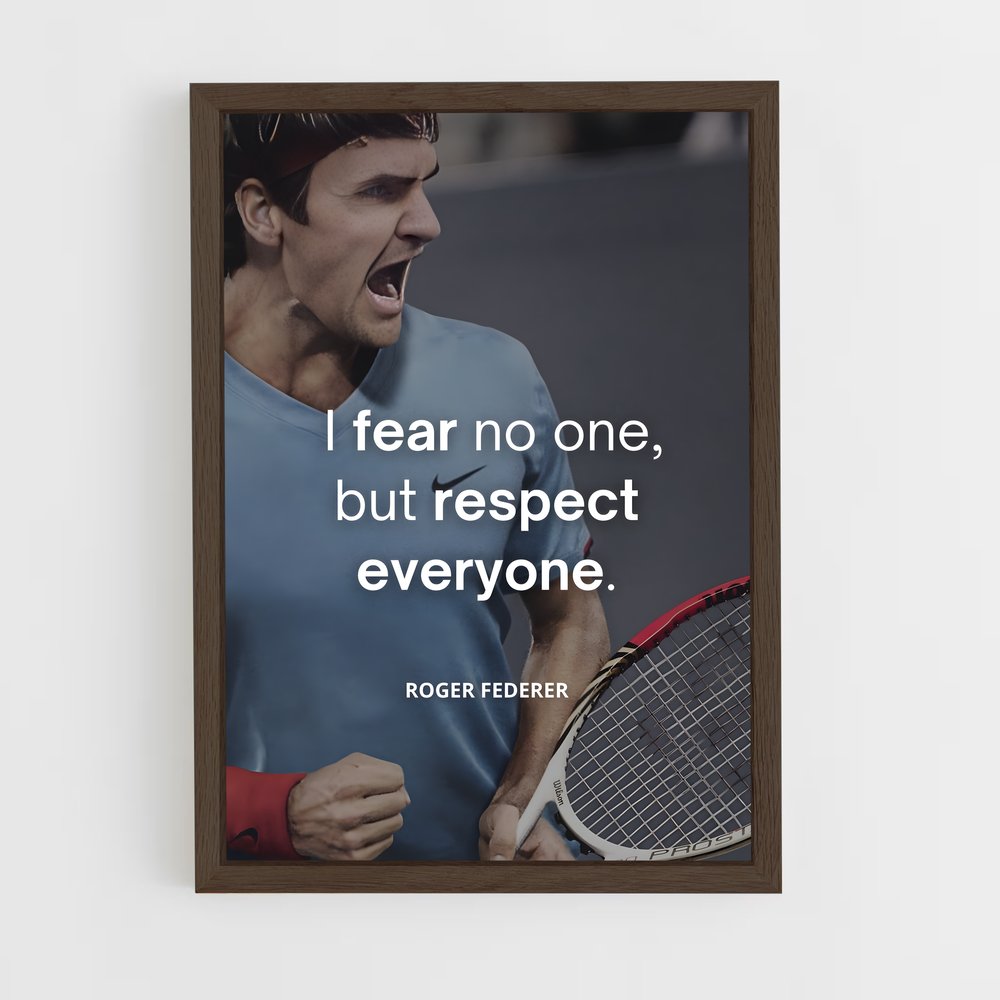 ap-roger federer-11 cadre Bois foncé