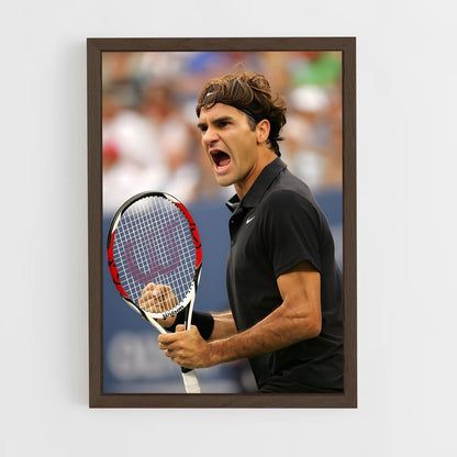 ap-roger federer-14 cadre Bois foncé