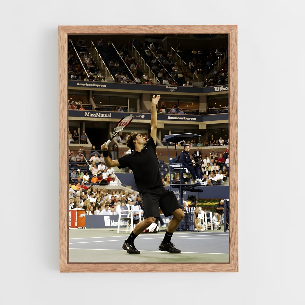 ap-roger federer-3 cadre Bois clair