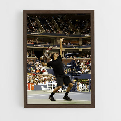 ap-roger federer-3 cadre Bois foncé