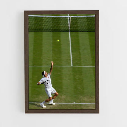 ap-roger federer-4 cadre Bois foncé