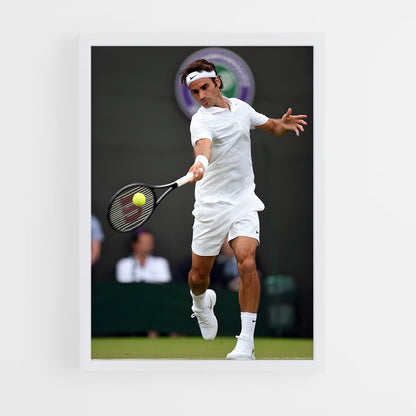ap-roger federer-6 cadre Blanc