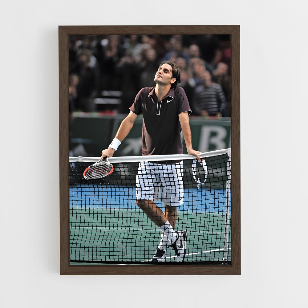 ap-roger federer-7 cadre Bois foncé
