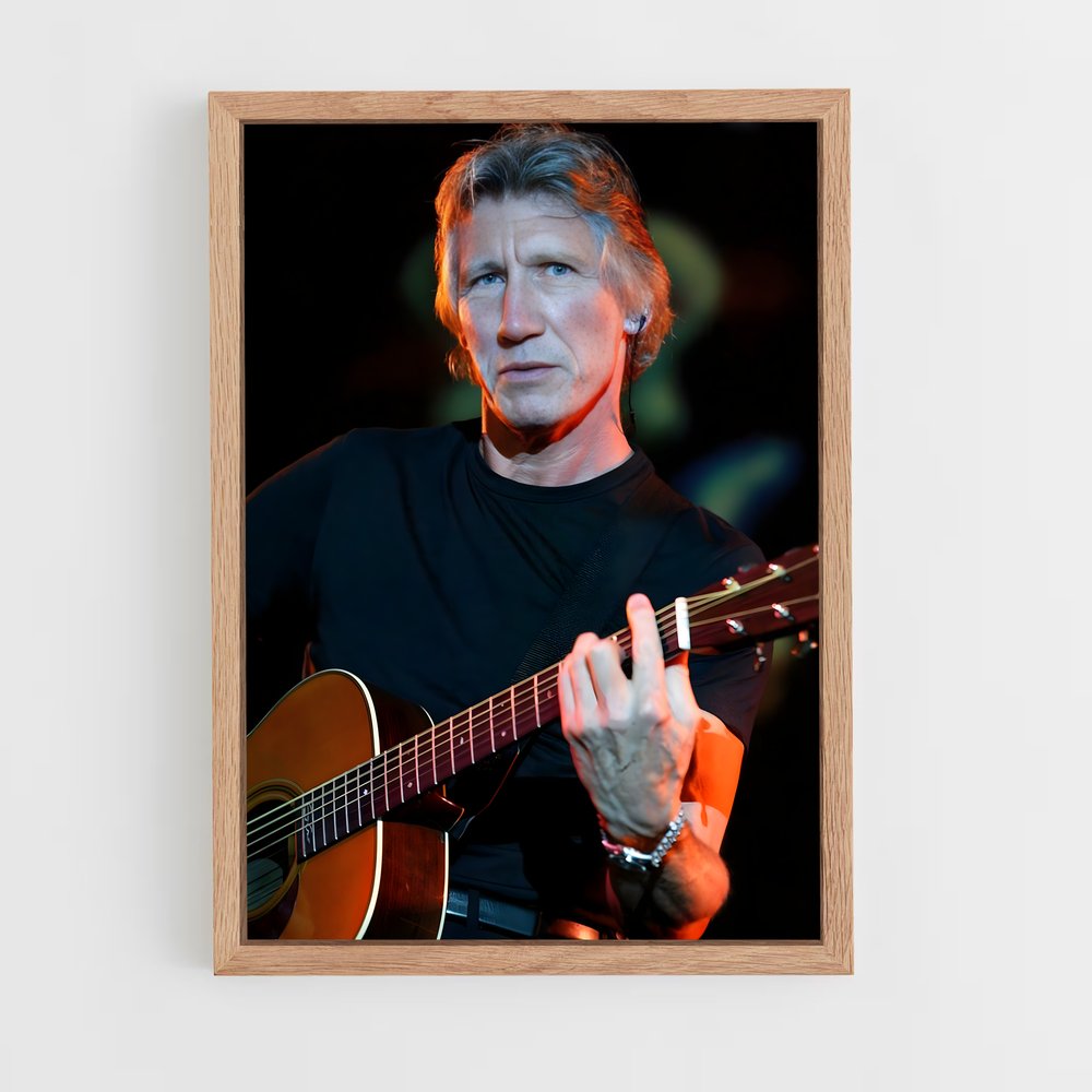 ap-roger waters-2 cadre Bois clair
