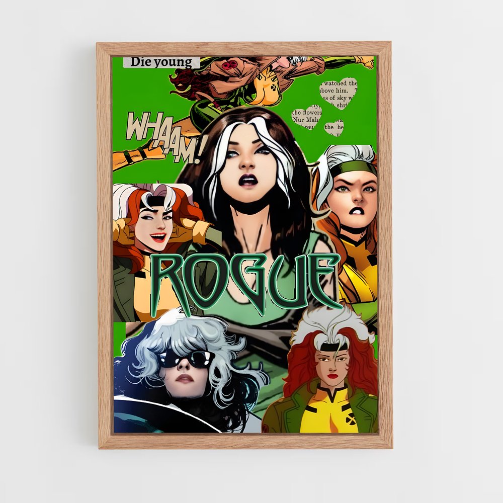 ap-rogue x-men-1 cadre Bois clair