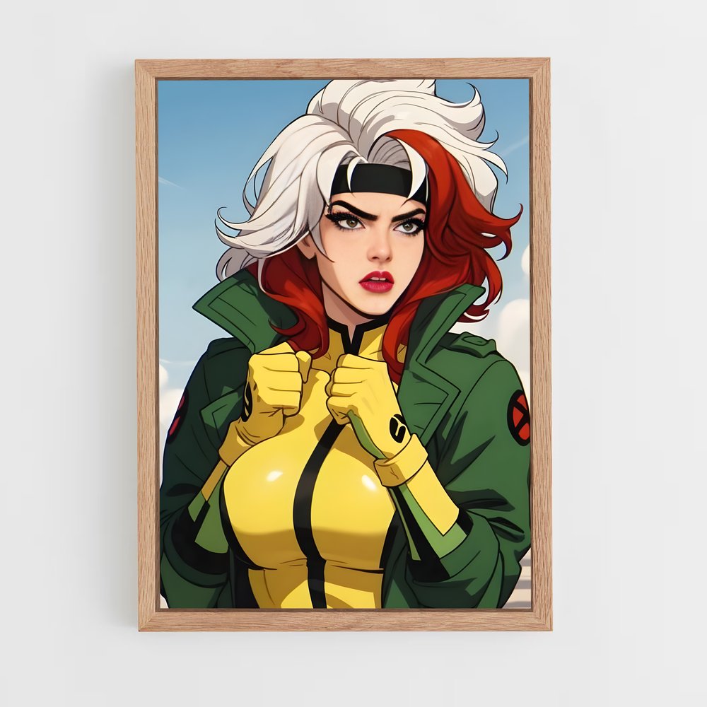 ap-rogue x-men-4 cadre Bois clair