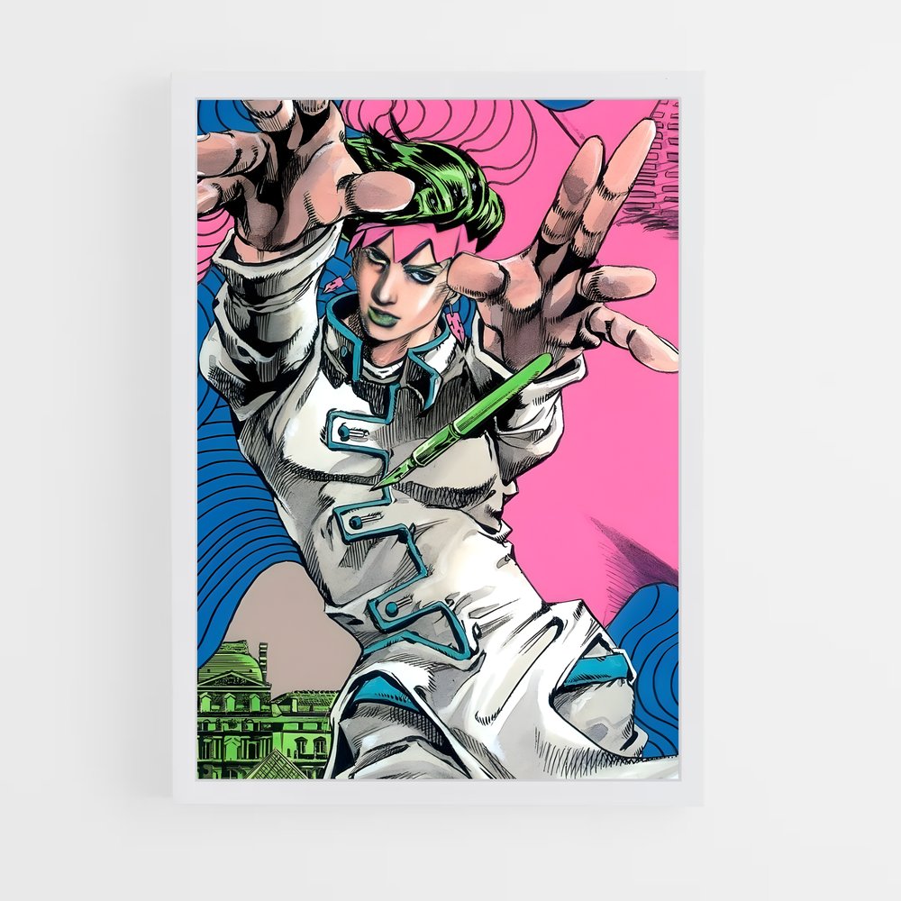 ap-rohan kishibe-1 cadre Blanc