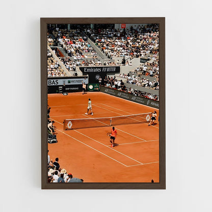 ap-roland garros tennis-1 cadre Bois foncé