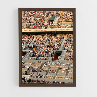 ap-roland garros tennis-3 cadre Bois foncé
