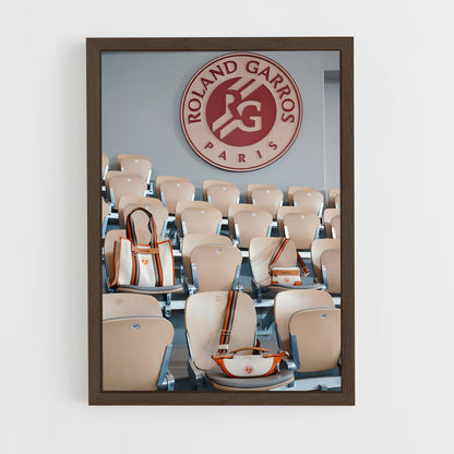 ap-roland garros tennis-5 cadre Bois foncé