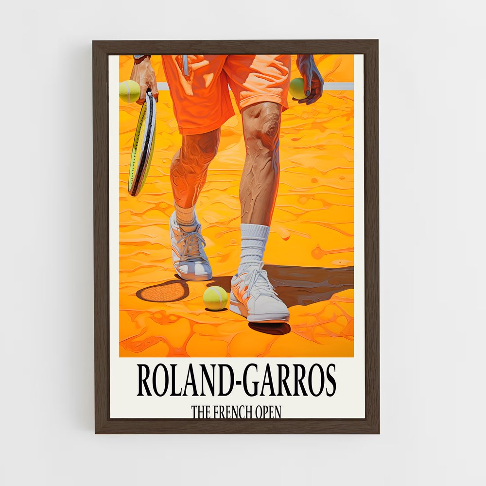 ap-roland garros tennis-6 cadre Bois foncé