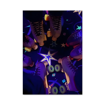Poster Étoiles en Roller