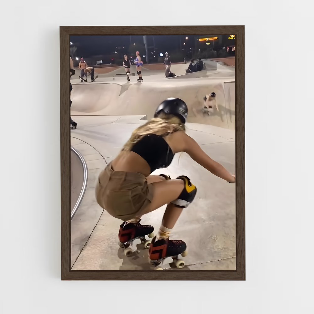 ap-roller skating-3 cadre Bois foncé