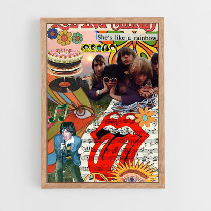 ap-rolling stones-2 cadre Bois clair