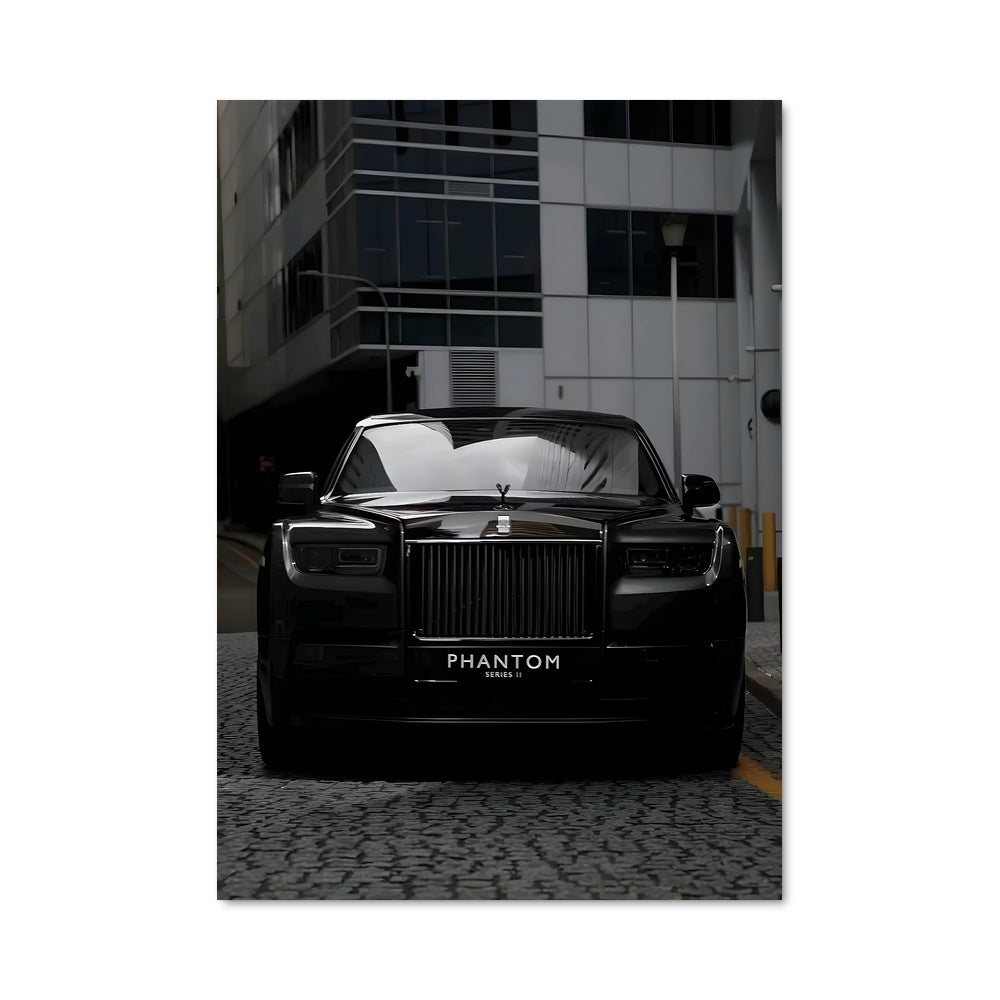 Poster Rolls Royce Noir Éblouissant