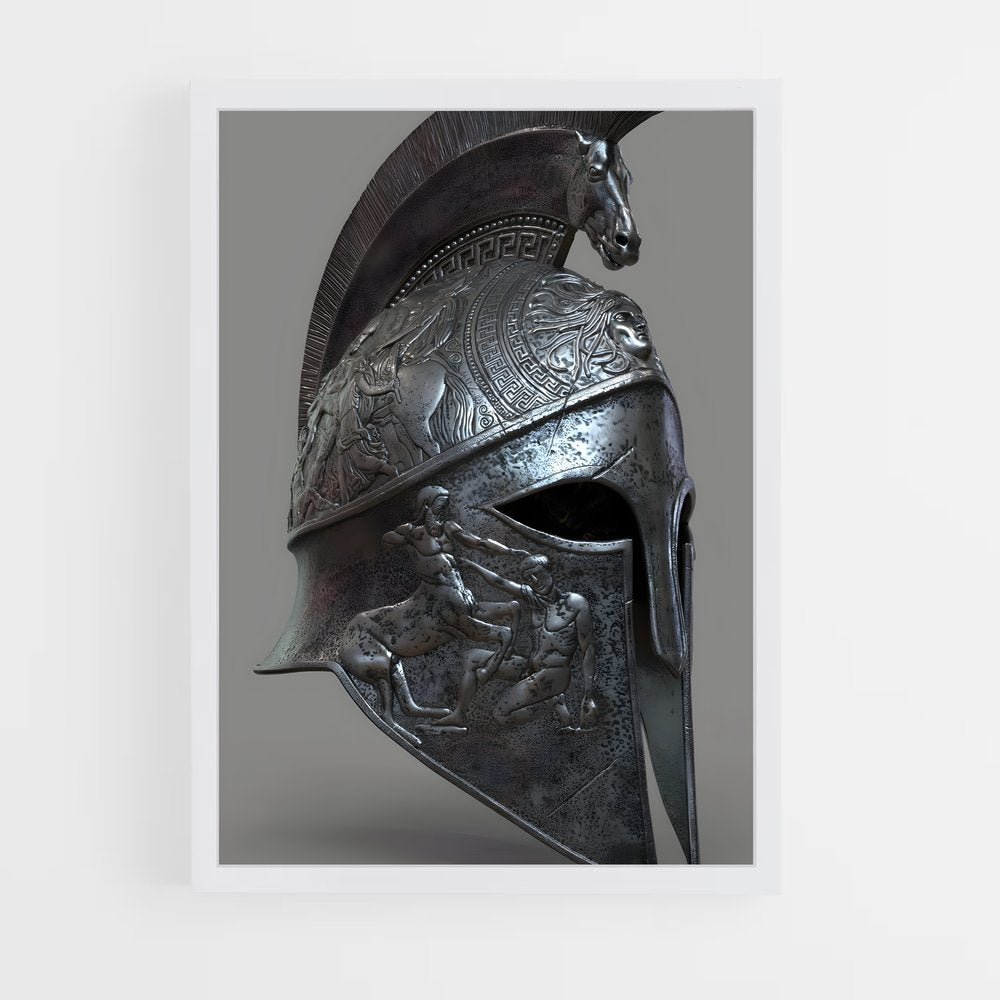 ap-roman helmet-6 cadre Blanc