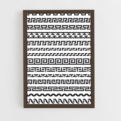 ap-roman patterns-3 cadre Bois foncé