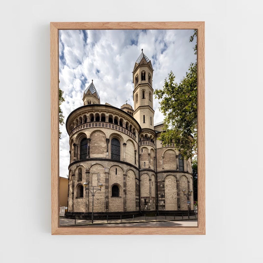 ap-romanesque architecture-2 cadre Bois clair