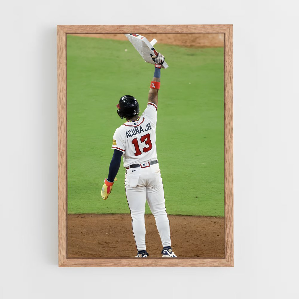 ap-ronald acuna jr-11 cadre Bois clair