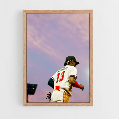 ap-ronald acuna jr-6 cadre Bois clair