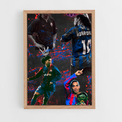 ap-ronaldinho-10 cadre Bois clair