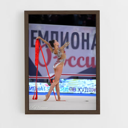 ap-rope rhythmic gymnastics-4 cadre Bois foncé
