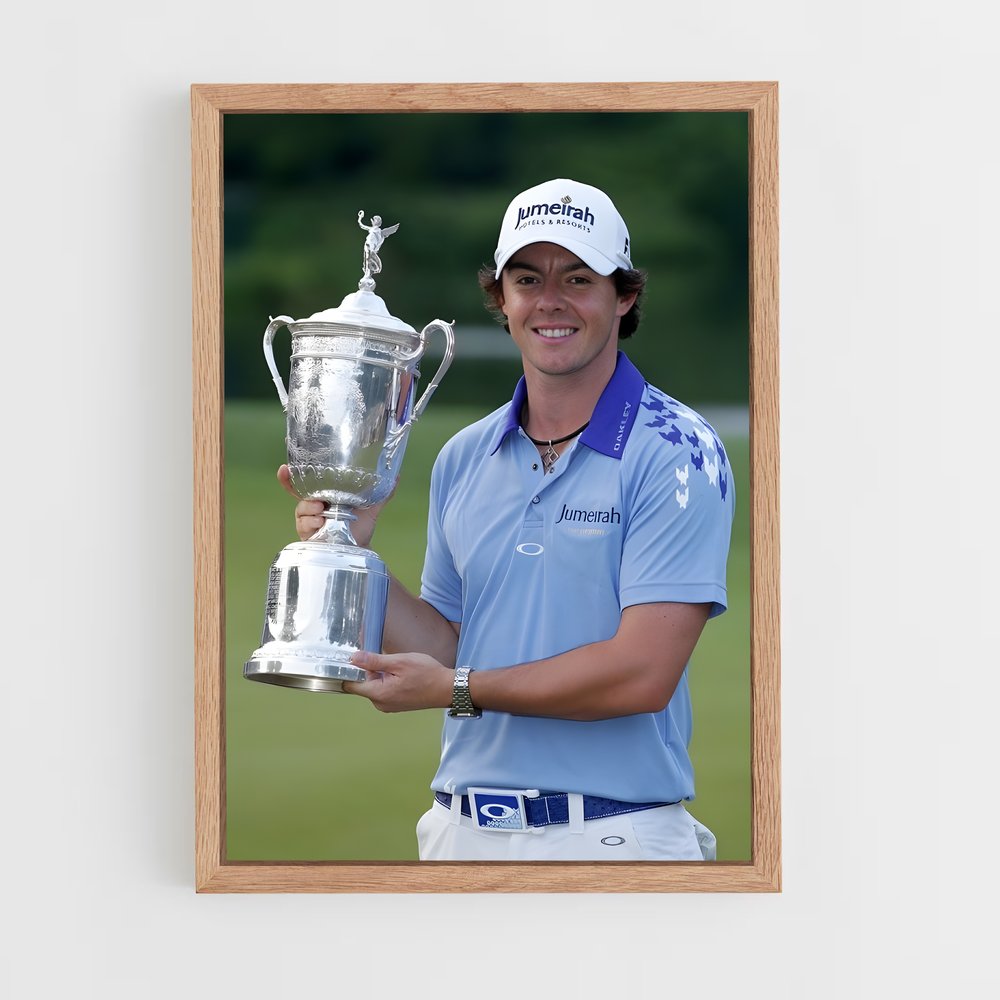 ap-rory mcilroy-3 cadre Bois clair