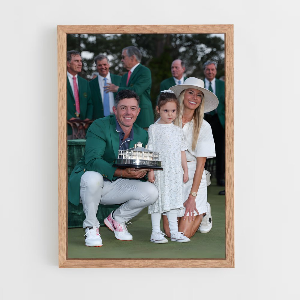 ap-rory mcilroy-5 cadre Bois clair