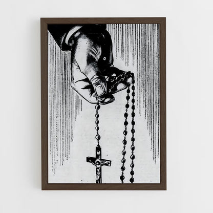 ap-rosary-6 cadre Bois foncé