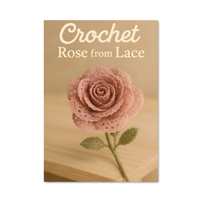 Poster Rose et Bois