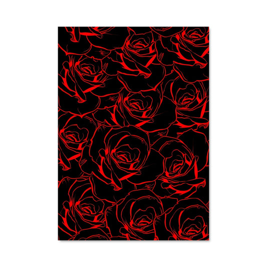 Poster Roses Nocturnes