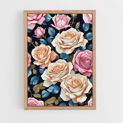 ap-rose patterns-11 cadre Bois clair