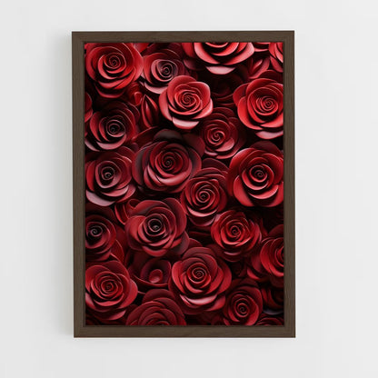 ap-rose patterns-13 cadre Bois foncé