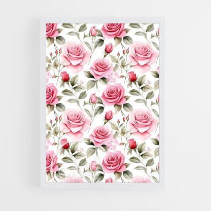 ap-rose patterns-2 cadre Blanc