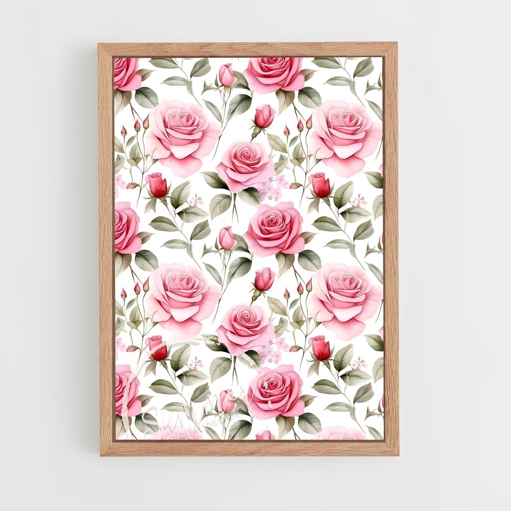 ap-rose patterns-2 cadre Bois clair