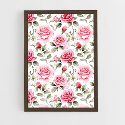 ap-rose patterns-2 cadre Bois foncé
