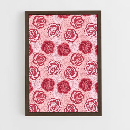 ap-rose patterns-4 cadre Bois foncé
