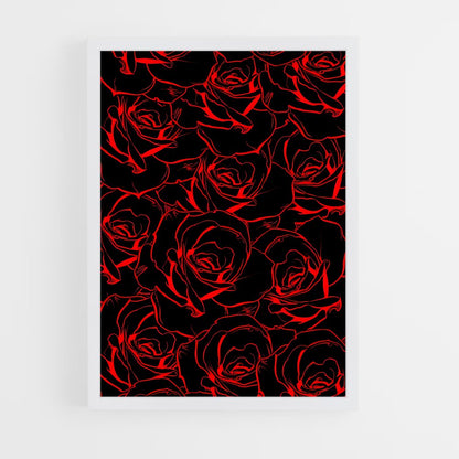 ap-rose patterns-9 cadre Blanc
