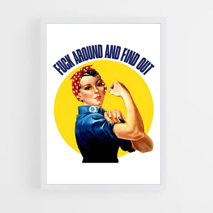 ap-rosie the riveter-1 cadre Blanc