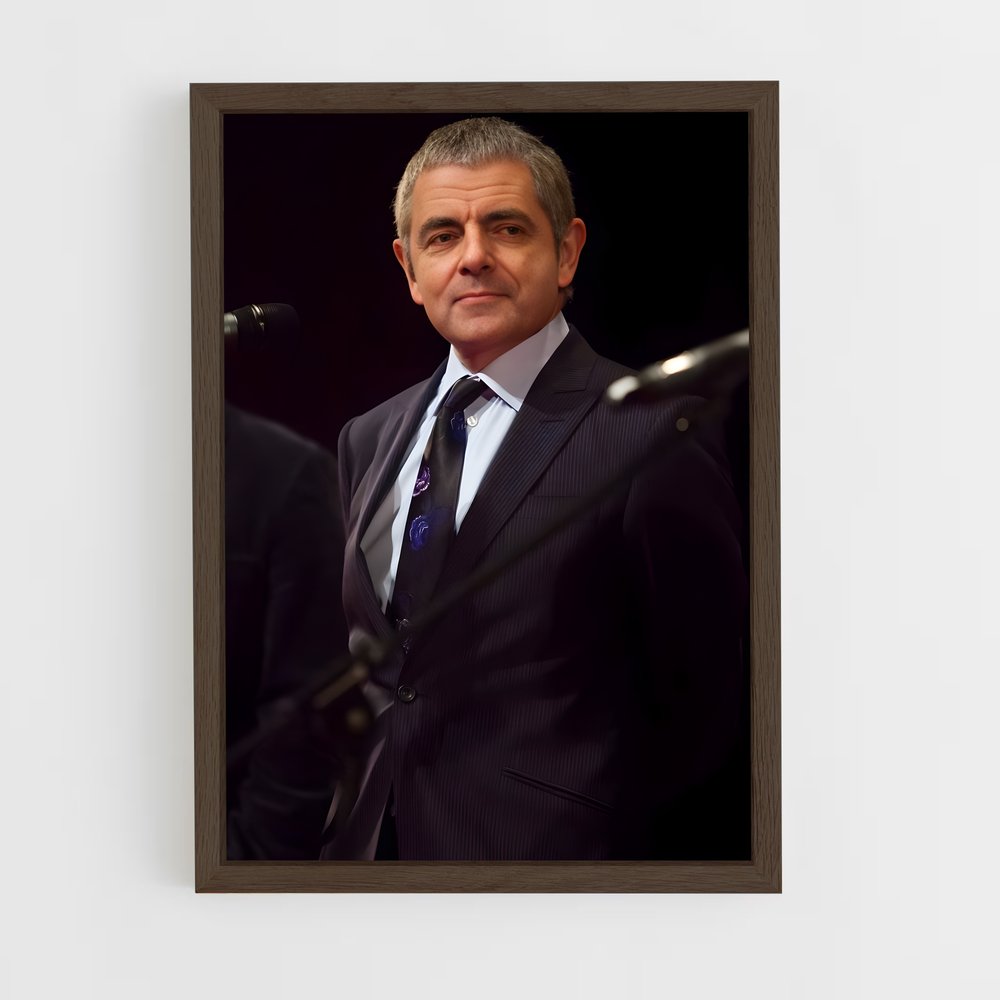 ap-rowan atkinson-4 cadre Bois foncé