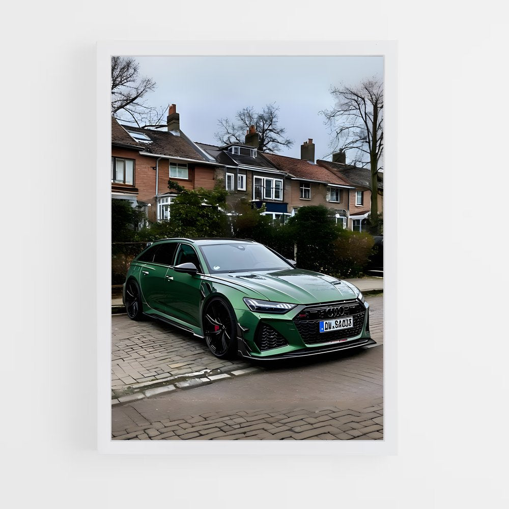 ap-rs6 c8 avant-4 cadre Blanc