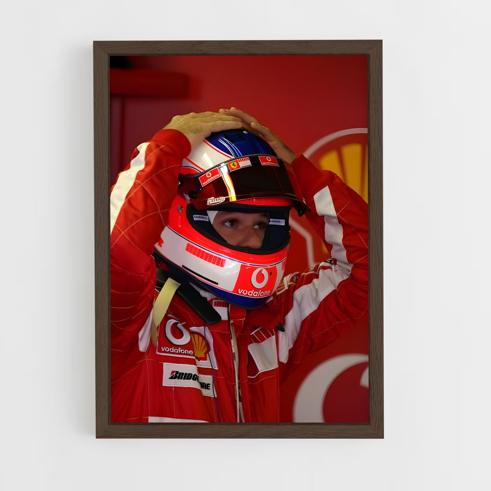 ap-rubens barrichello-2 cadre Bois foncé