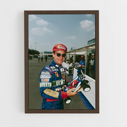 ap-rubens barrichello-5 cadre Bois foncé
