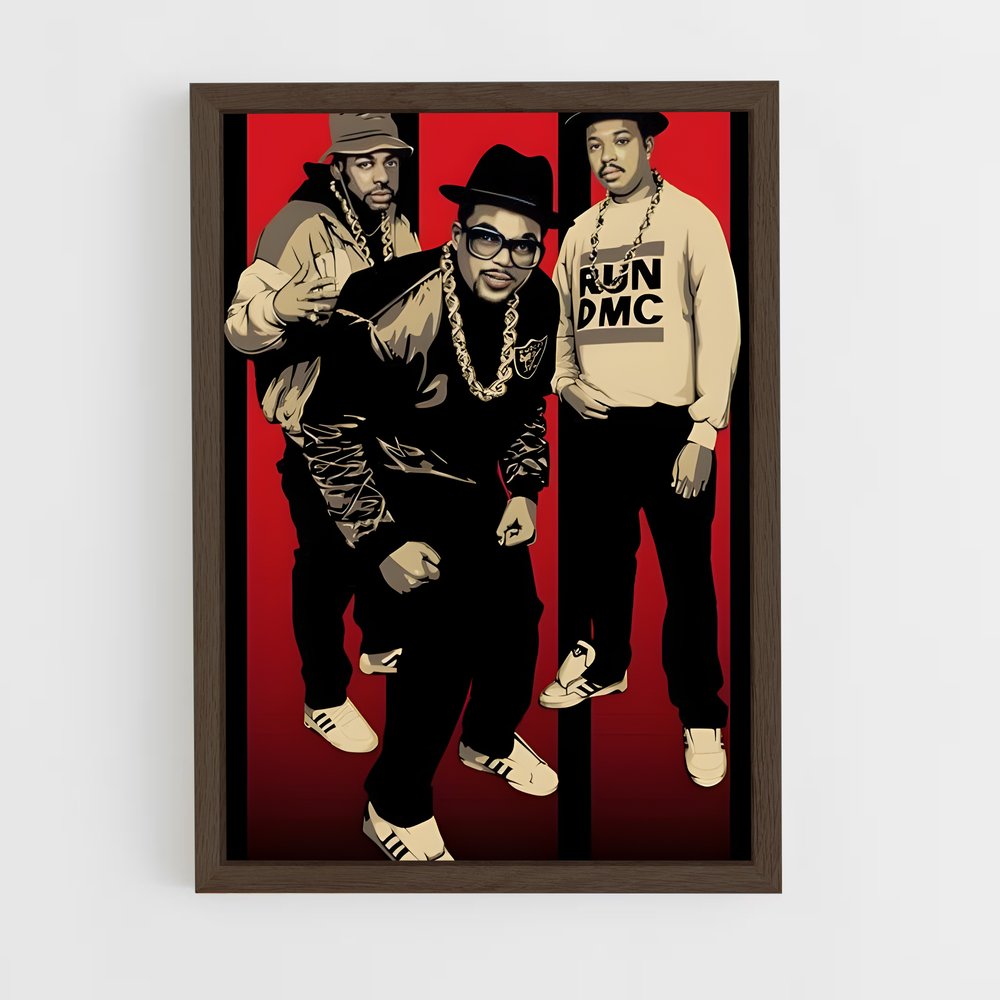 ap-run dmc-3 cadre Bois foncé