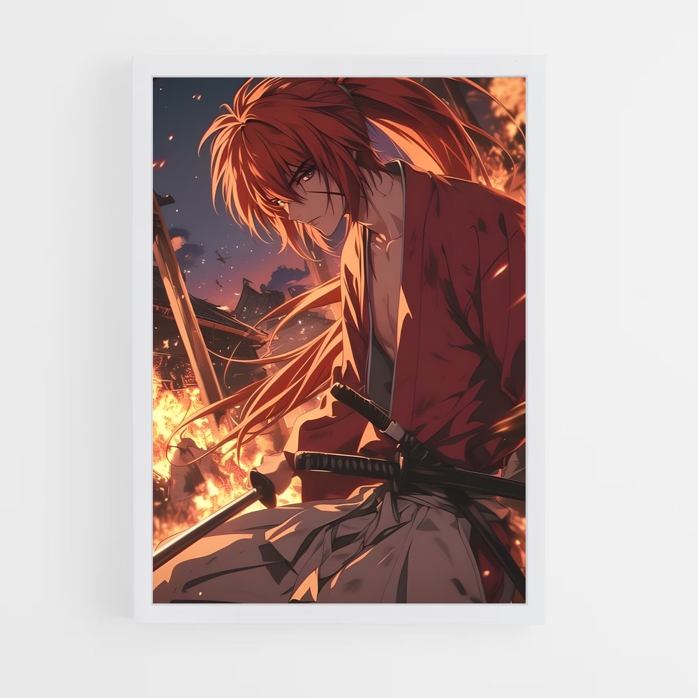 ap-rurouni kenshin-1 cadre Blanc
