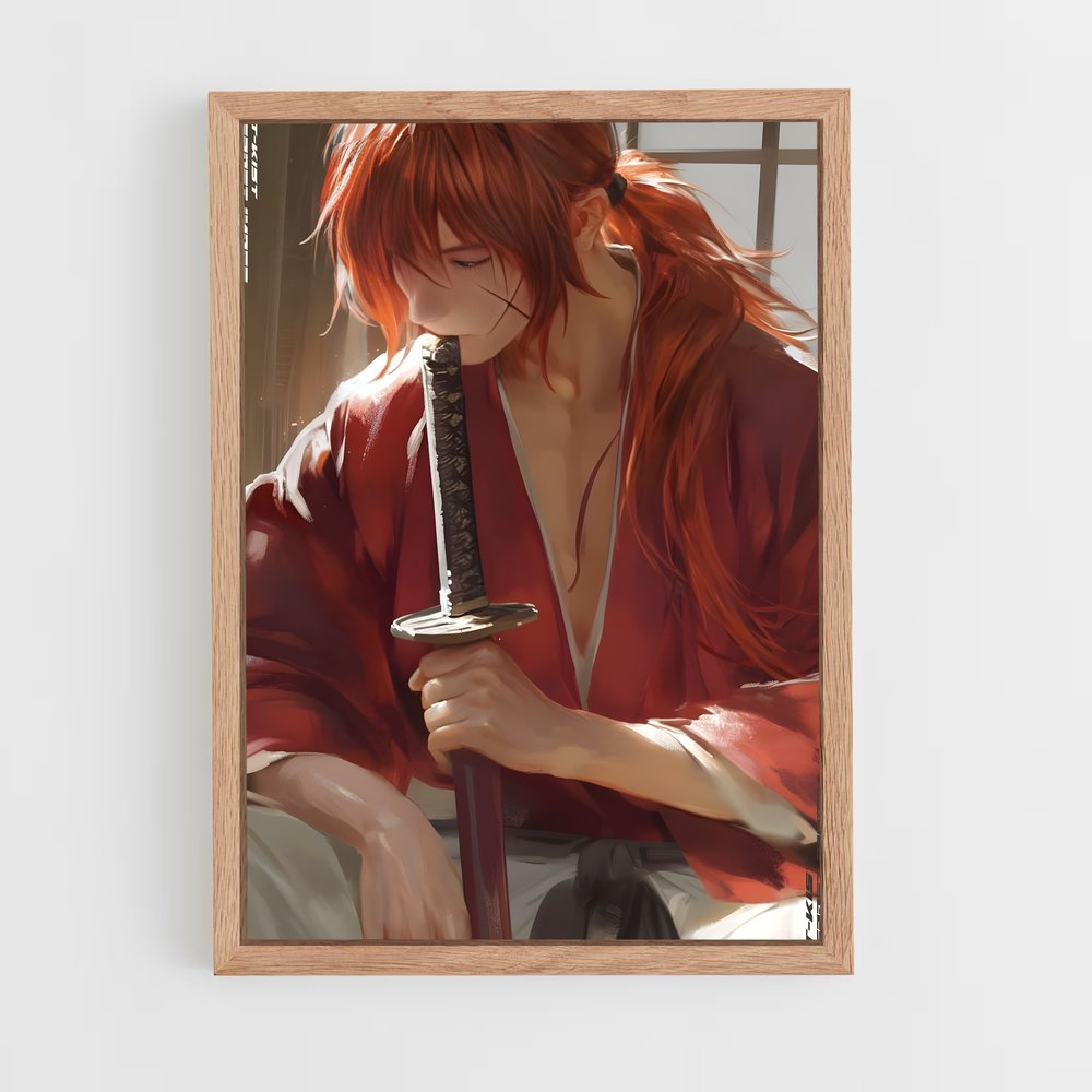 ap-rurouni kenshin-3 cadre Bois clair