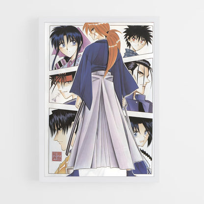ap-rurouni kenshin-4 cadre Blanc