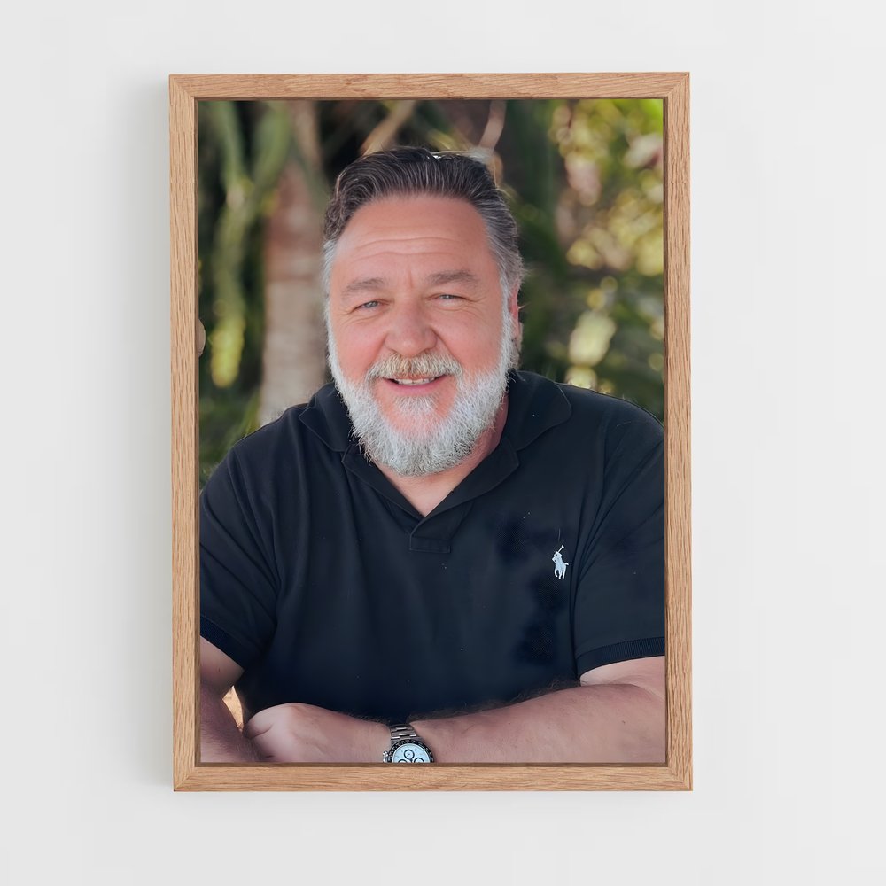 ap-russell crowe-9 cadre Bois clair