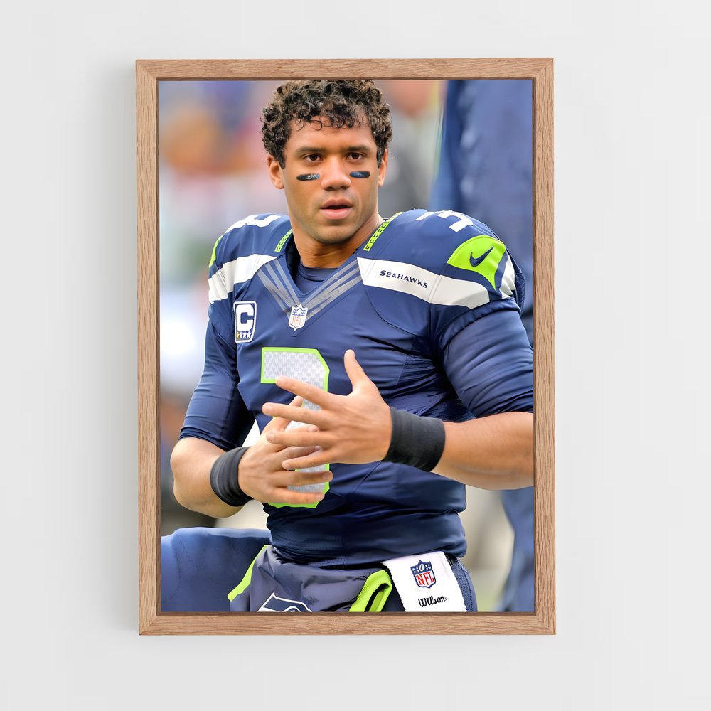 ap-russell wilson-1 cadre Bois clair